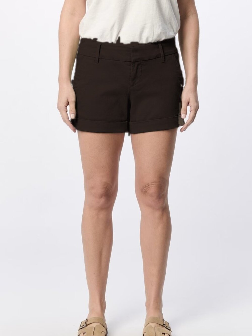LIKE NEW Dear John Denim North Hampton Espresso Brown Cuffed Shorts Size 27